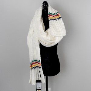 NWT HBC Multistripe Hand-Knit Scarf